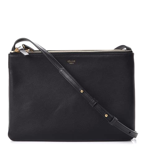 celine trio lambskin|CELINE Lambskin Large Trio Crossbody Bag Mineral.